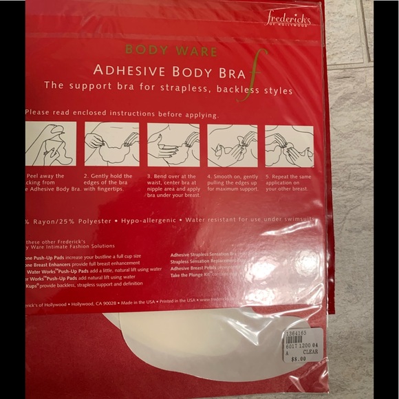 NWT Frederick’s of Hollywood Adhesive Body Bra Three Pairs in a Package - Picture 3 of 7